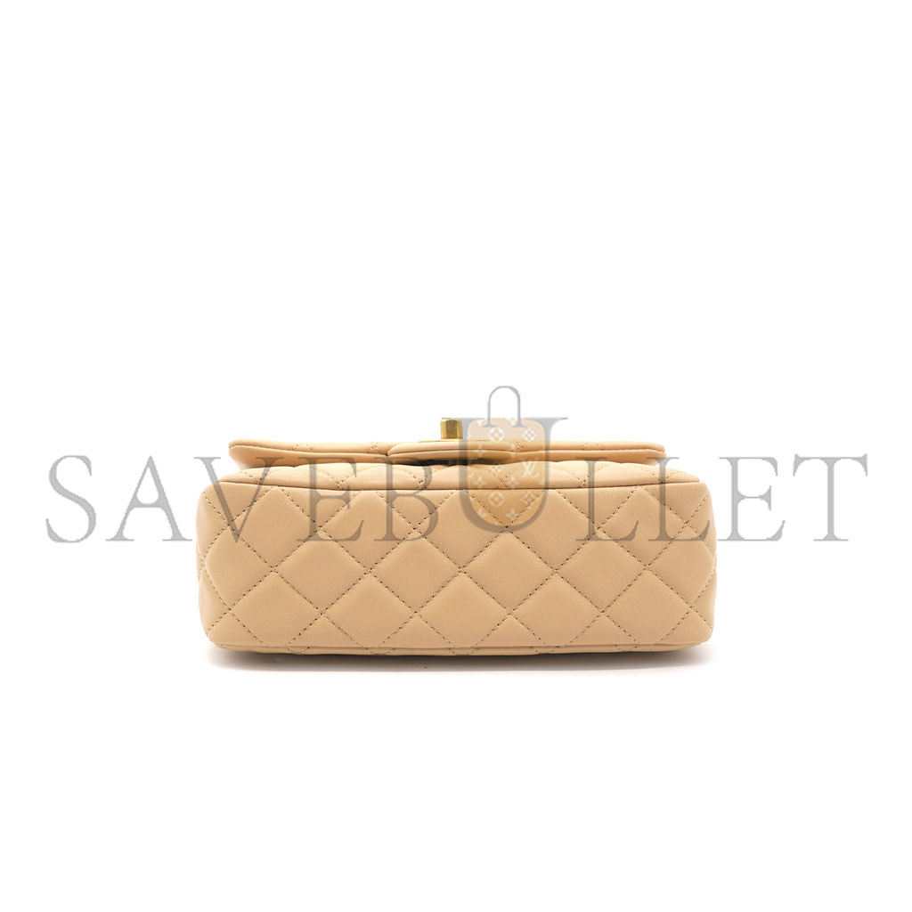 CHANEL MASTER LARGE MINI LAMBSKIN FLAP BAG (20*13*7cm)